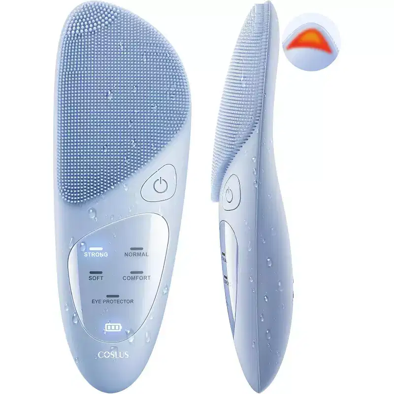 COSLUS JMY05 Facial Cleansing Brush Silicone Face Scrubber: IPX7 Waterproof Rechargeable Face Wash Brush, Electric Face Brush