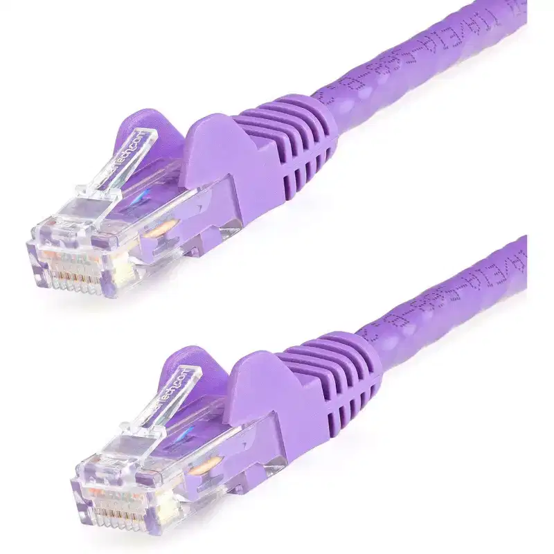 StarTech.com Cat. 6 Network Cable, 20ft Purple Patch Cable Long Ethernet Cable (N6PATCH20PL)
