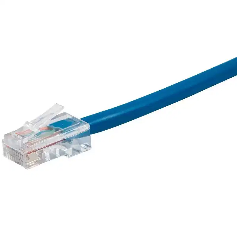 Monoprice Cat5e Ethernet Patch Cable - 5 Feet - Blue | Network Internet Cord - RJ45, Stranded, 350Mhz, UTP, Pure Bare Copper Wire, 24AWG - Zeroboot