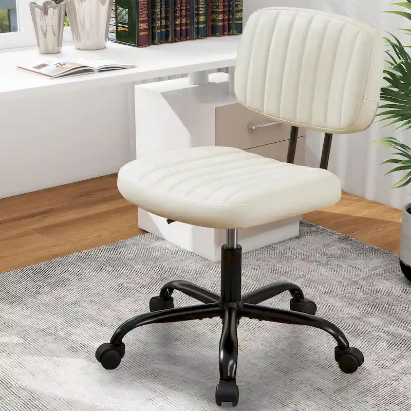 PU Leather Upholstered Adjustable Swivel Office Chair