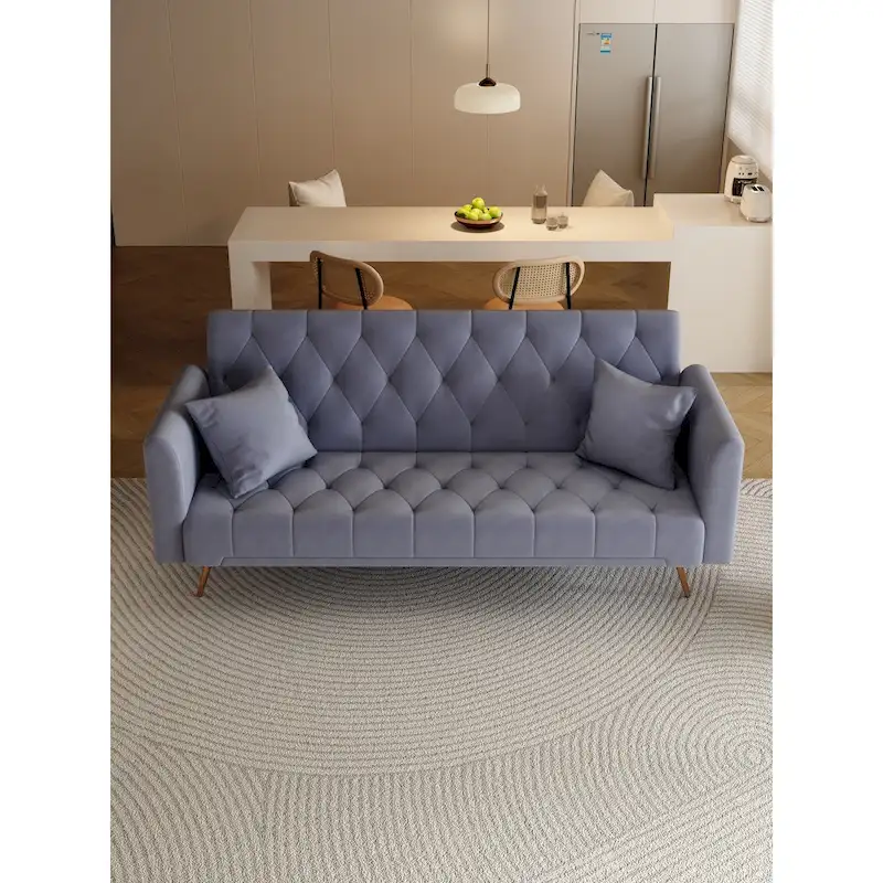 71 Convertible Double Folding Living Room Sofa Bed