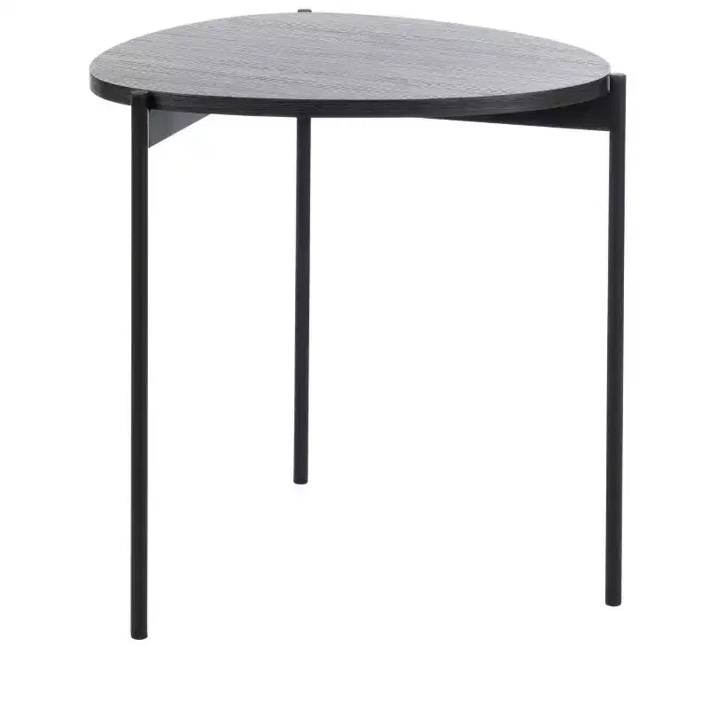 Sven Side Table �C Dark Grey Oak/Black