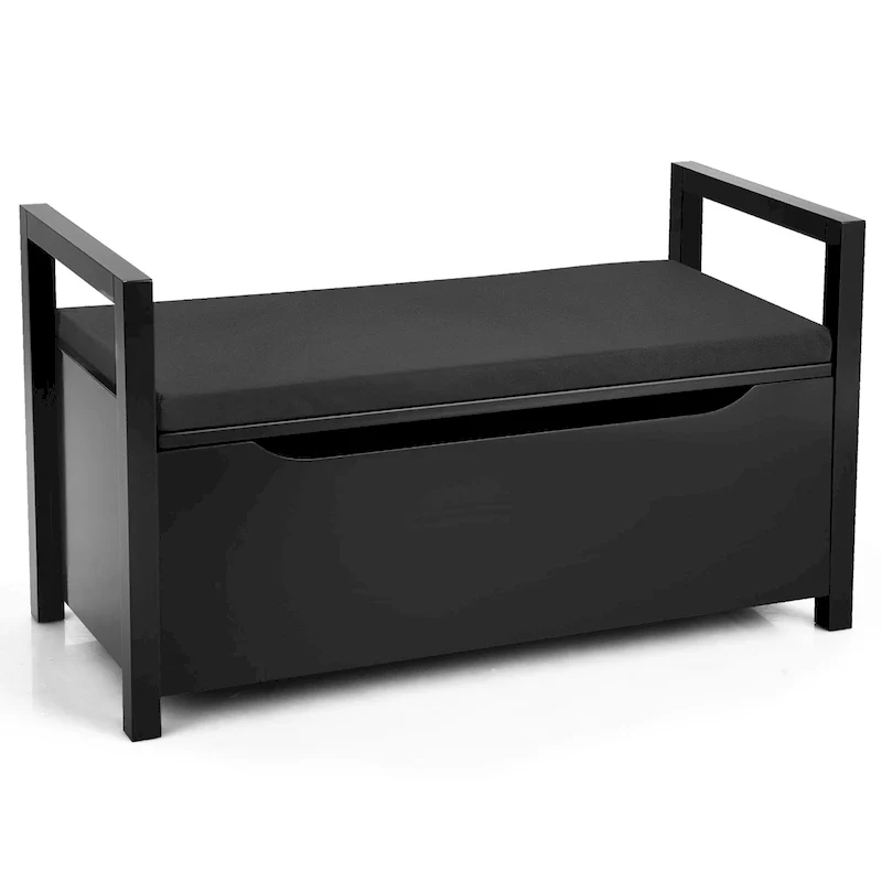 Wood Shoe Storage Bench for Entryway, Bedroom and Living Room