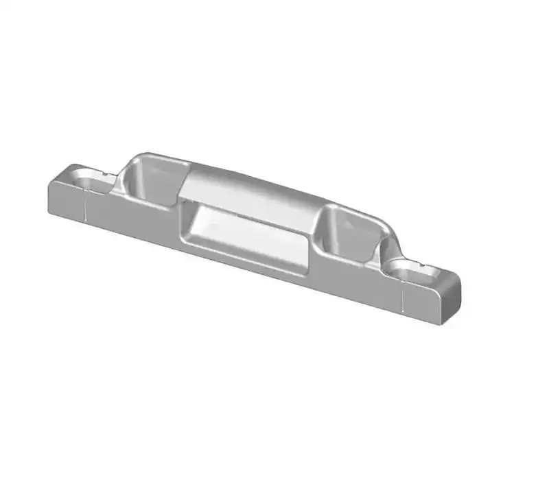 Brixwell Pro Latch Surface Mount Strike, Plastic Material, 2-1/4 Hole Center, White Finish