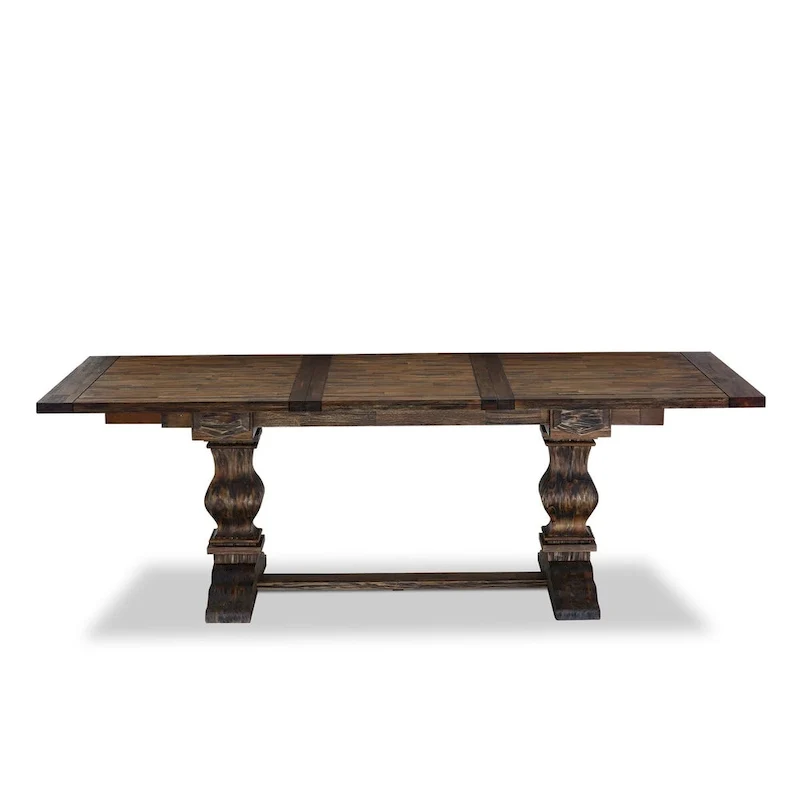 East West Furniture Dining Table Set Consists of a Rectangle Wooden Table and Parson Chairs, Jacobean (Pieces Options)