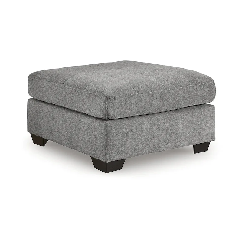 Gray Oversized Accent Ottoman