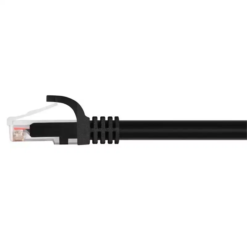 Monoprice Cat6 Ethernet Patch Cable - 10 Feet - Black | Network Internet Cord - RJ45, Stranded, 550Mhz, UTP, Pure Bare Copper Wire, 24AWG - Flexboot