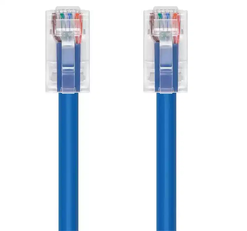 Monoprice Cat6A Patch Cable - 15 Feet - Blue | 26AWG, 10G, Bare Copper conductor, Gold Plated Copper Connector, RJ45, Non-booted Ethernet Cable