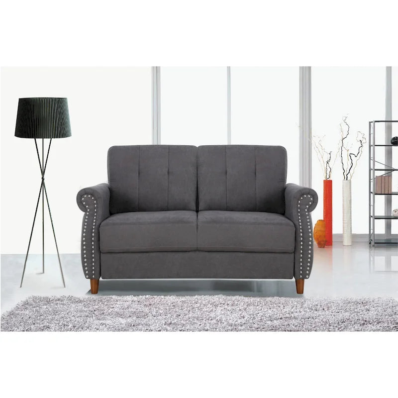 Bruce Nailhead Loveseat