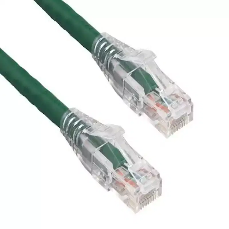 SANOXY Cables and Adapters; 0.5ft Cat6 550 MHz UTP Ethernet Network Patch Cable with Clear Snagless Boot, Green