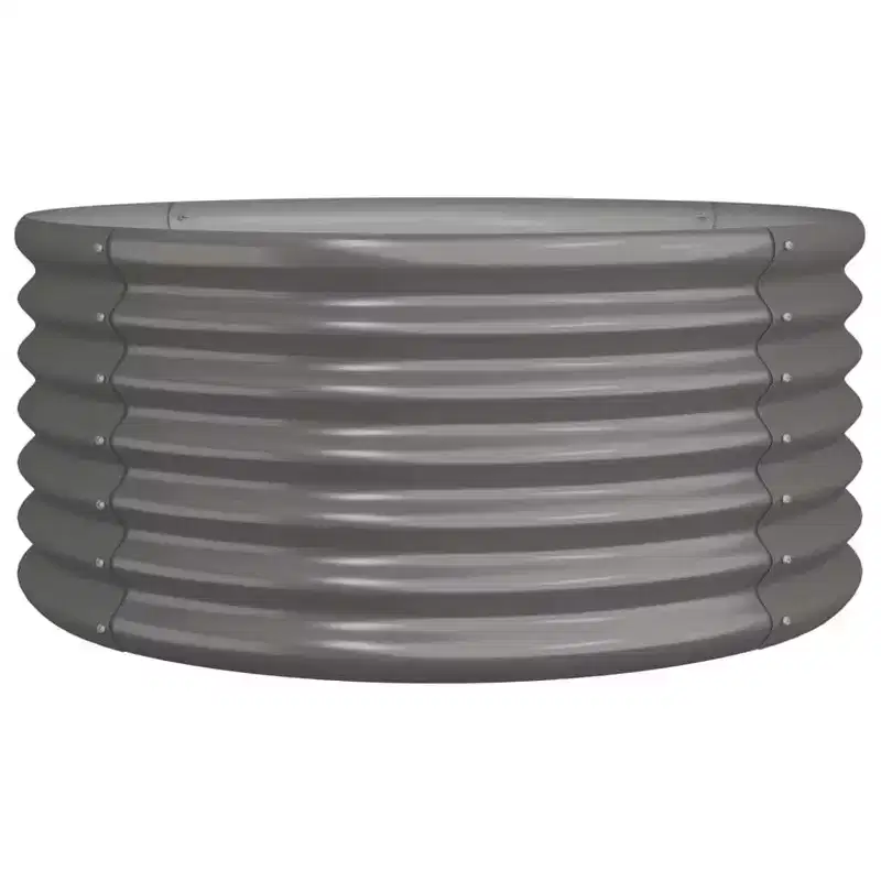 Garden Planter Grey Powder-coated steel Large Garden Planter
