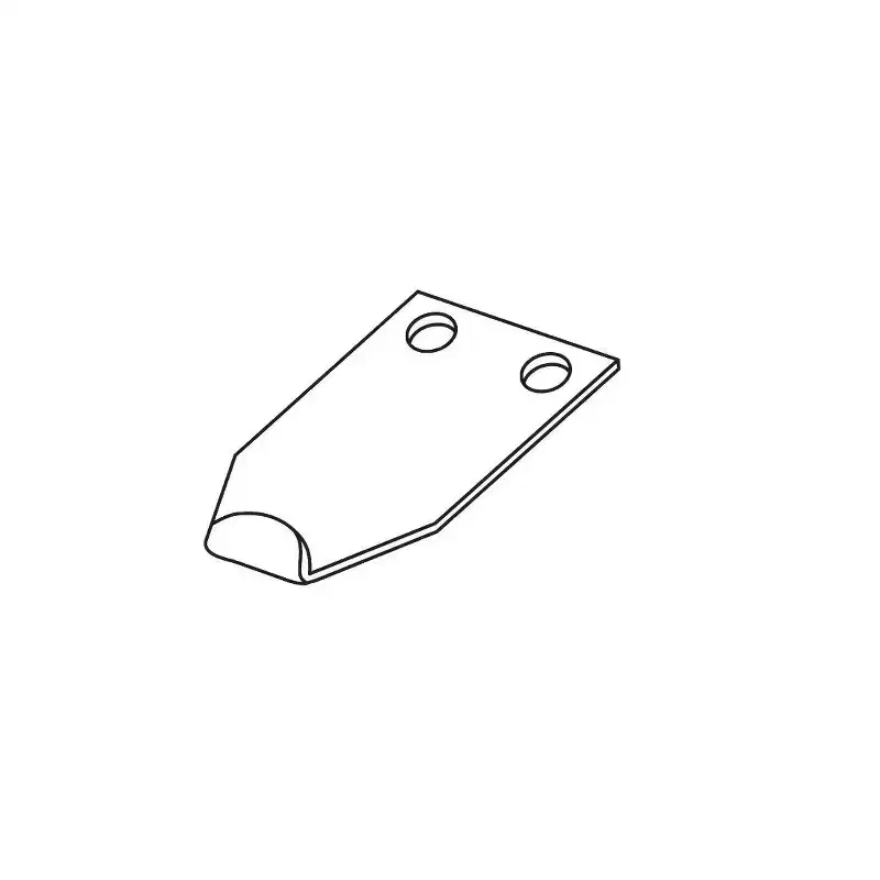 Brixwell Sash Lock Keeper Steel Material, Face Mounted 1-5/16 Length, 7/16 Hole Center, Sliding Window Hardware, Stamped Steel Finish