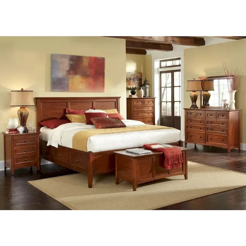 Simply Solid Aiden Solid Wood 4-piece King Bedroom Collection