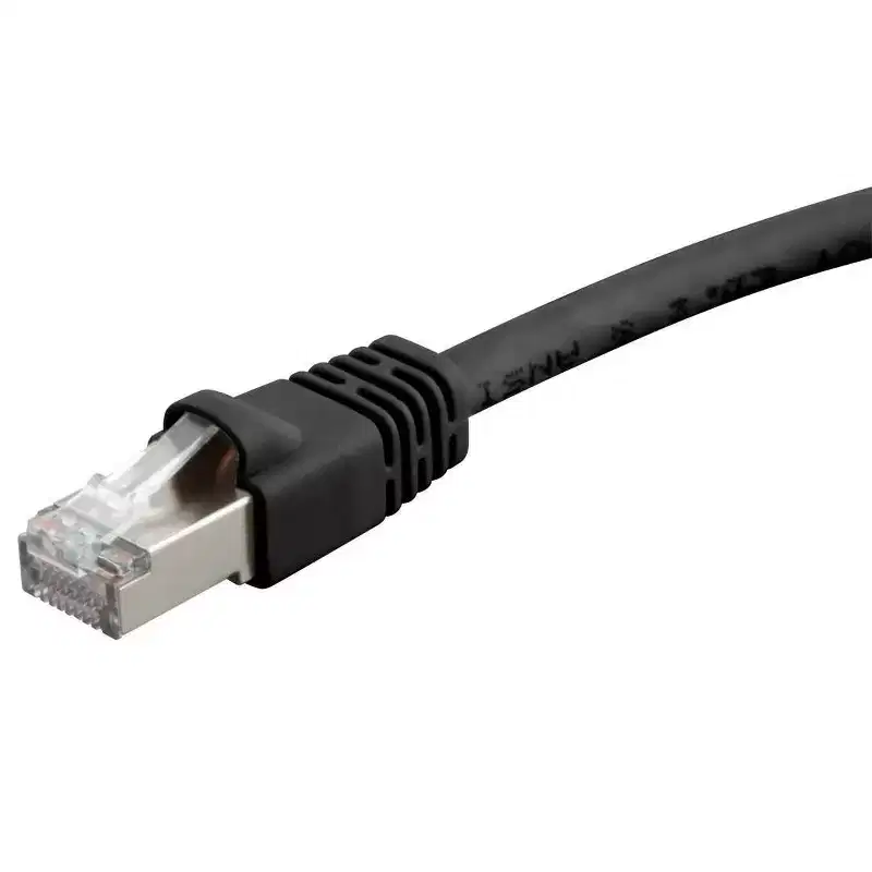 Monoprice Cat6A Ethernet Patch Cable - 20 Feet - Black | Network Internet Cord - RJ45, 550Mhz, STP, Pure Bare Copper Wire, 10G, 26AWG