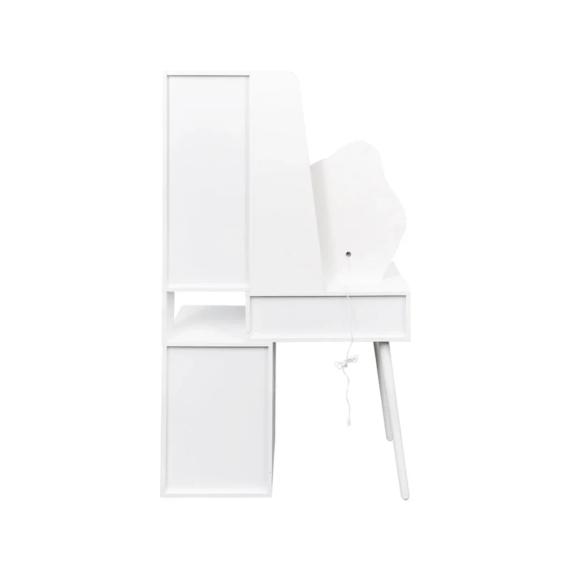 Vanity Desk with Mirror and Lights, Makeup Vanity Mirror with Lights,Dressing Table with 5 Drawers