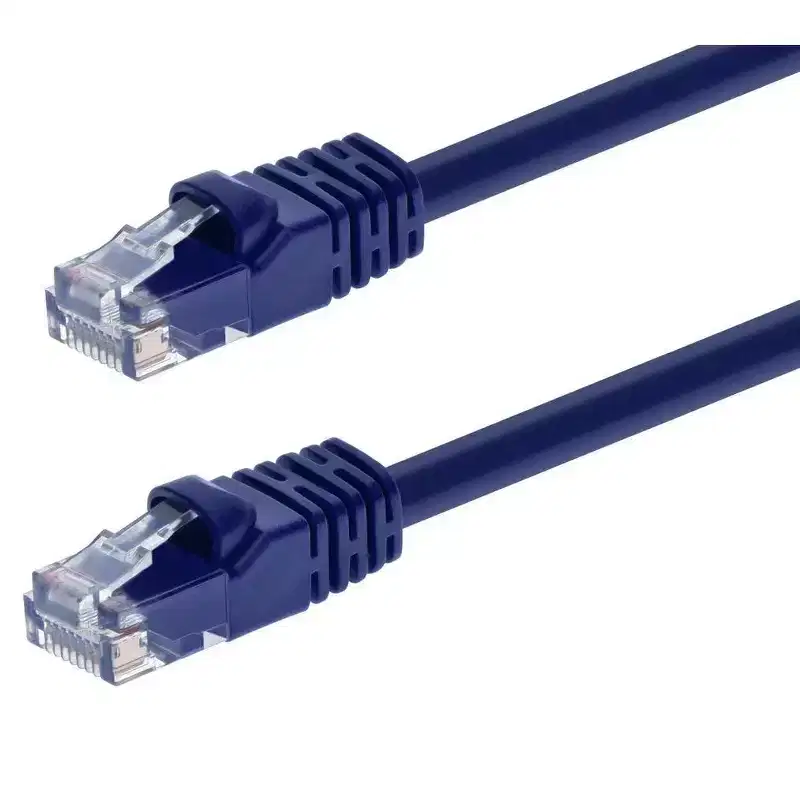 Monoprice Cat6 Ethernet Patch Cable - 1 Feet - Purple | Network Internet Cord - RJ45, Stranded, 550Mhz, UTP, Pure Bare Copper Wire, 24AWG