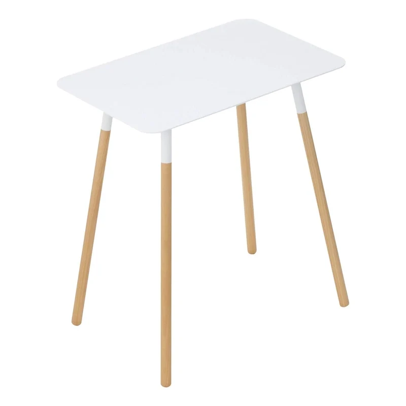 Yamazaki Home Side Table, Steel, Holds 22 lbs, Minimal Assembly - L 11.81 x W 17.72 x H 19.69 inches