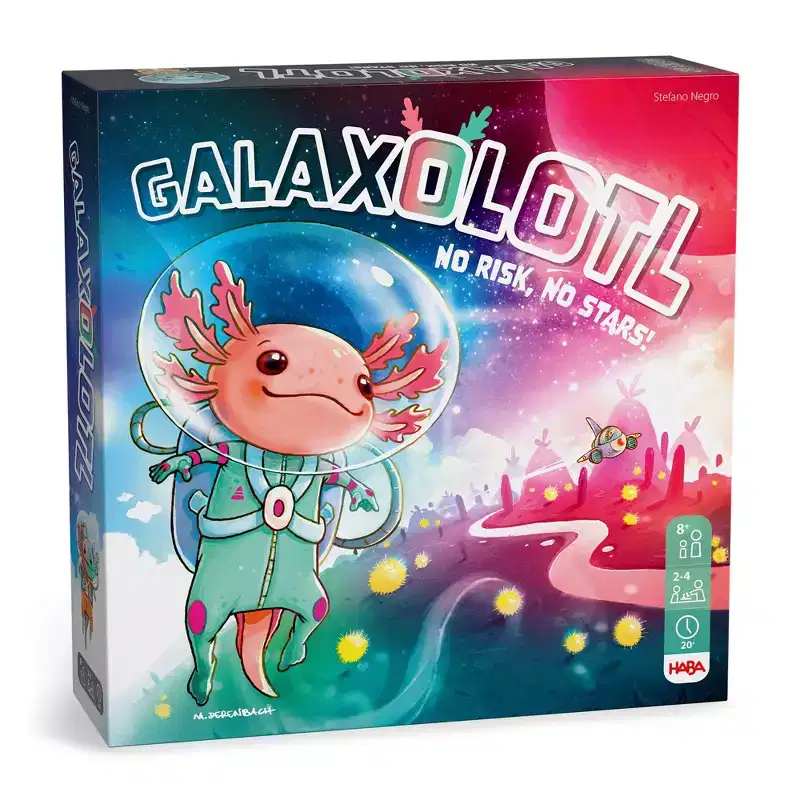 HABA Galaxolotl - Math-Based Strategy Kids Card Games for Ages 8+, Space-Themed Kids Board Games for Family Night