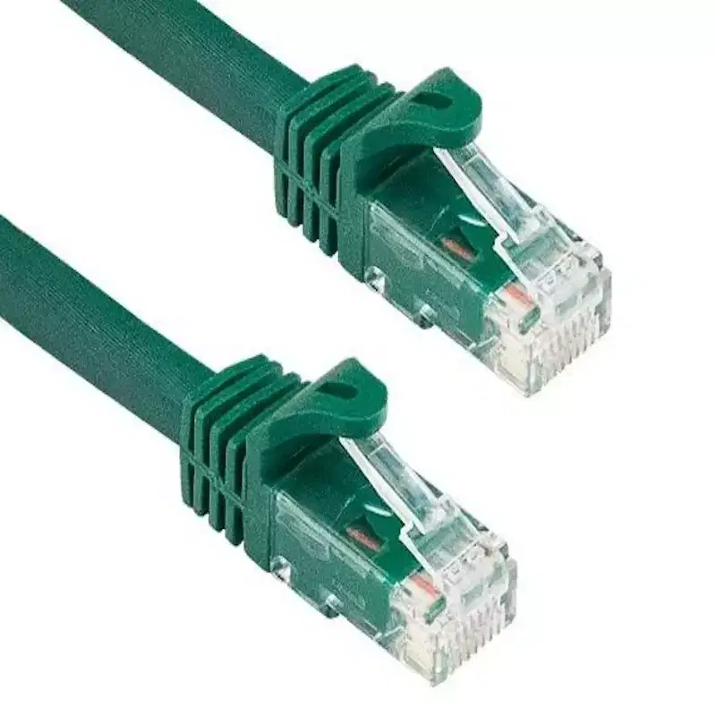 SANOXY Cables and Adapters; 14ft Cat6a 600 MHz UTP Snagless Ethernet Network Patch Cable, Green