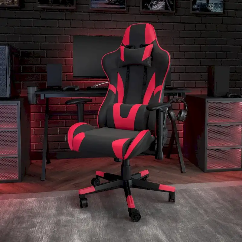 Ergonomic Racing Gaming Chair with Reclining Back