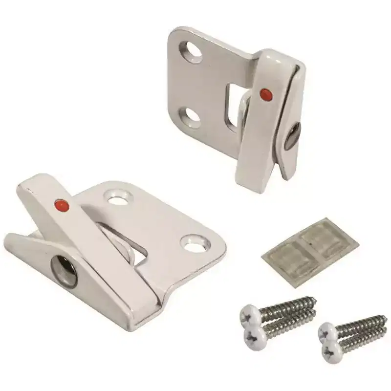 Brixwell Standard Retrofit Angel Ventlock Steel Material, 1-9/16 Length, 1-1/2 Width, Window Opening Control Device, White Finish