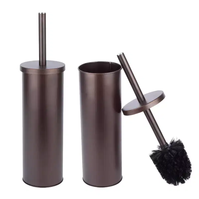 Toilet Brush and Holder, 2-Pack (Bronze Finish) by Utility Sink