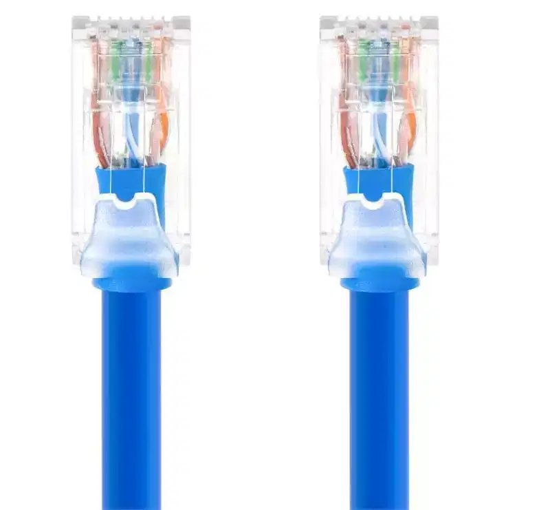 Monoprice Cat6A Component Level Patch Cable - 1ft - Blue, UTP, 24AWG, 500MHz, Pure Bare Copper, Snagless RJ45, Ethernet Cable - Micro SlimRun Series