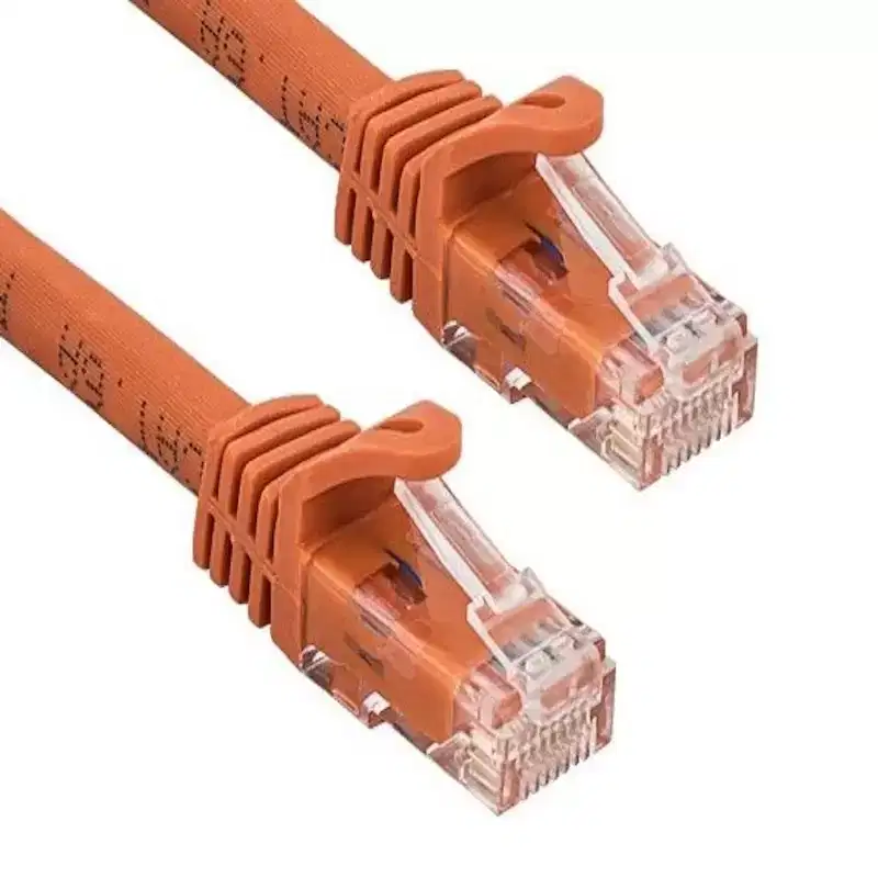 SANOXY Cables and Adapters; 10ft Cat6a 600 MHz UTP Snagless Ethernet Network Patch Cable, Orange