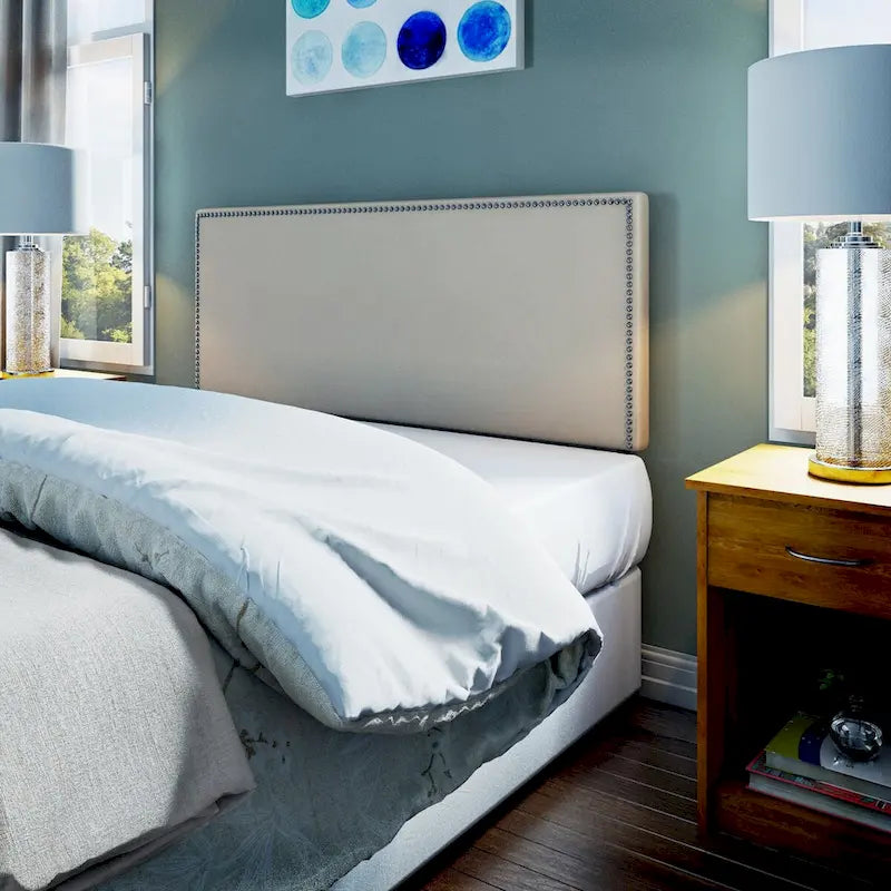 Copper Grove Maybelle Full-size Upholstered Nailhead Headboard