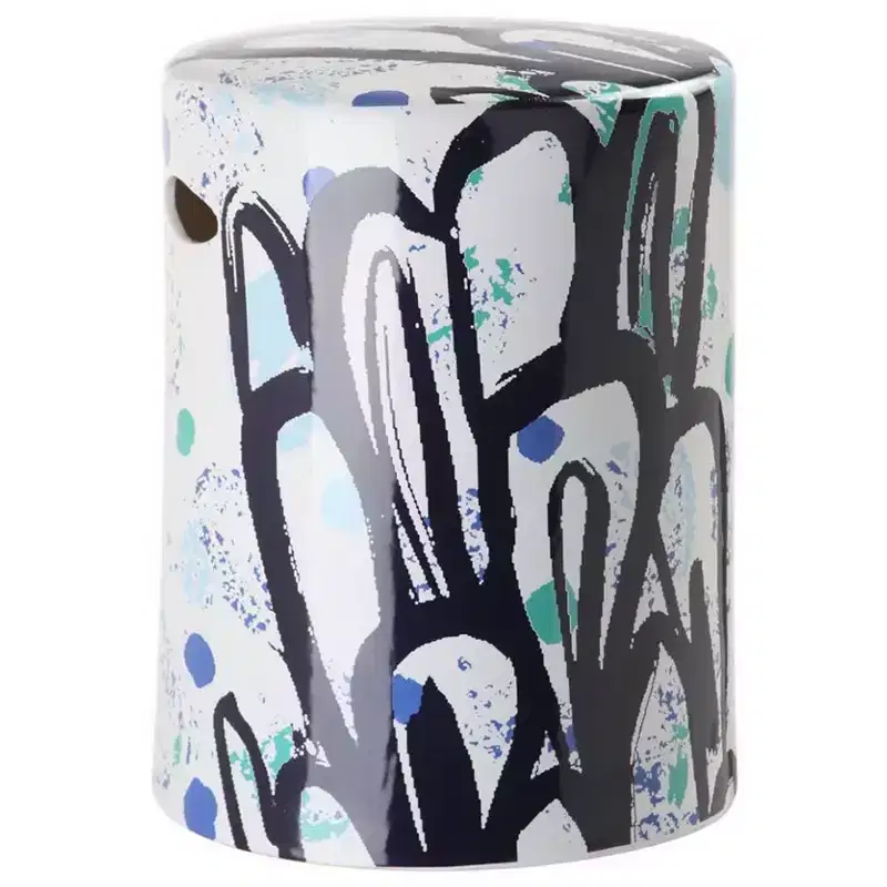 Alair 17 Garden Stool - ACS4562 - Multi - Safavieh