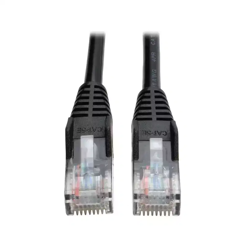 Tripp Lite CAT-5/5E Snagless Molded Solid UTP Ethernet Cable, Black