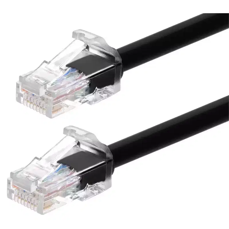 Monoprice Cat6A Component Level Patch Cable - 5ft - Black, UTP, 24AWG, 500MHz, Pure Bare Copper, Snagless RJ45, Ethernet Cable - Micro SlimRun Series