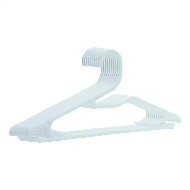 REGALWOVEN 10 Pcs Plastic Durable Space Saving Non-Slip Hook Clothes Hangers