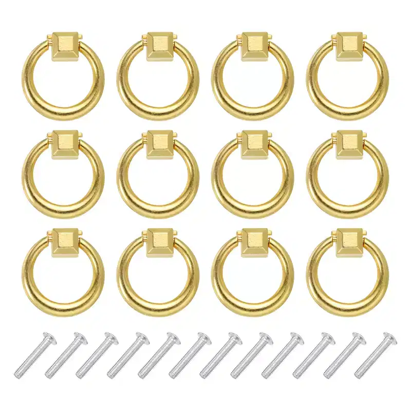 Unique Bargains Zinc Alloy Modern Drawer Knobs with Screw for Dresser Closet