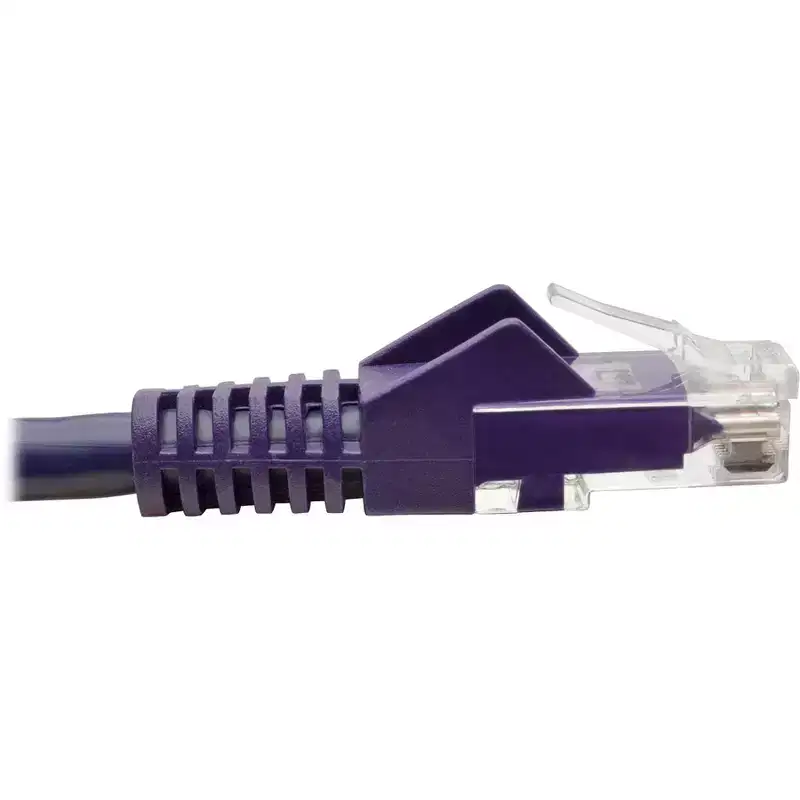 Tripp Lite Cat6 Gigabit Snagless Molded Patch Cable UTP Purple RJ45 M/M N201015PU