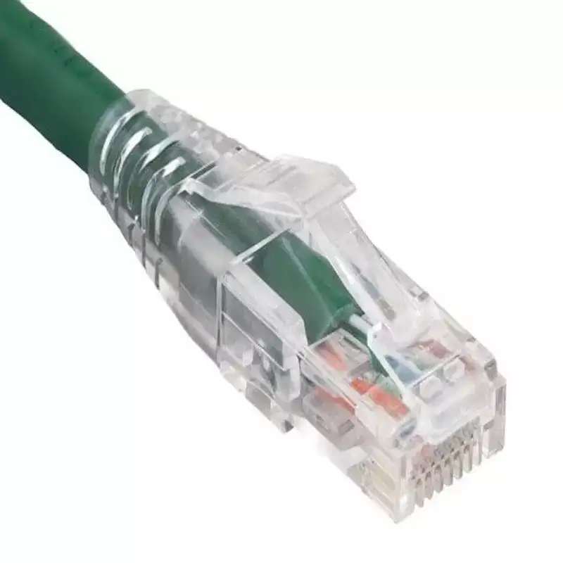 SANOXY Cables and Adapters; 0.5ft Cat6 550 MHz UTP Ethernet Network Patch Cable with Clear Snagless Boot, Green