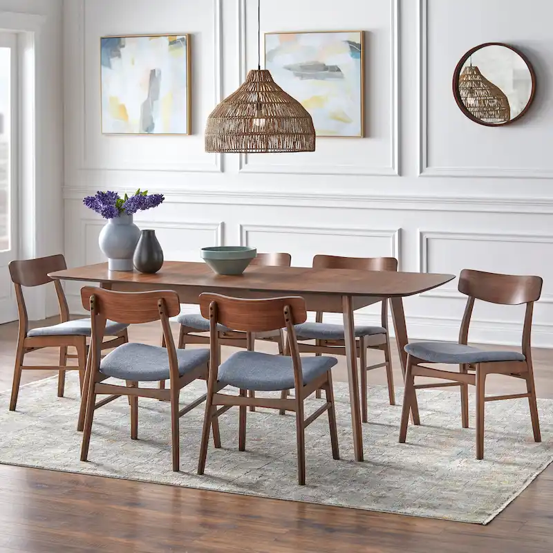 Simple Living Wave 7-piece Butterfly-Leaf Dining Set