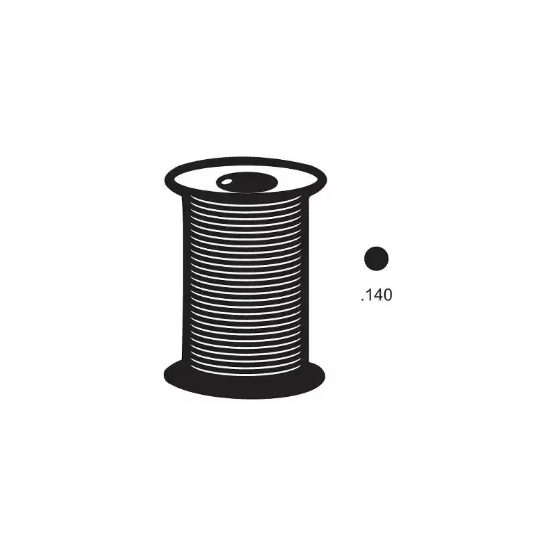 Brixwell Foam Spline, Vinyl Material, 1/8 Trade Size, Black Finish
