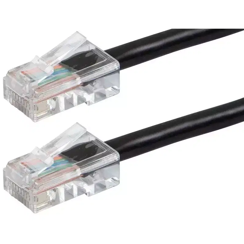Monoprice Cat5e Ethernet Patch Cable - 50 Feet - Black | Network Internet Cord - RJ45, Stranded, 350Mhz, UTP, Pure Bare Copper Wire, 24AWG - Zeroboot