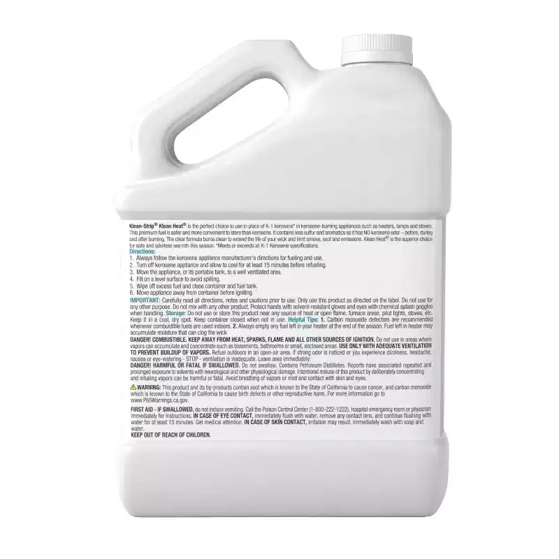 KleanHeat Kerosene Alternative No Smoke or Odor Lamp and Heater Fuel 120 Oz Jug