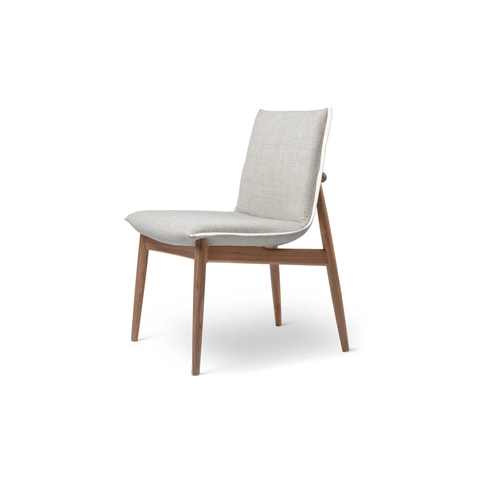 Solid Oak Solid Walnut Dining Chair Fabric