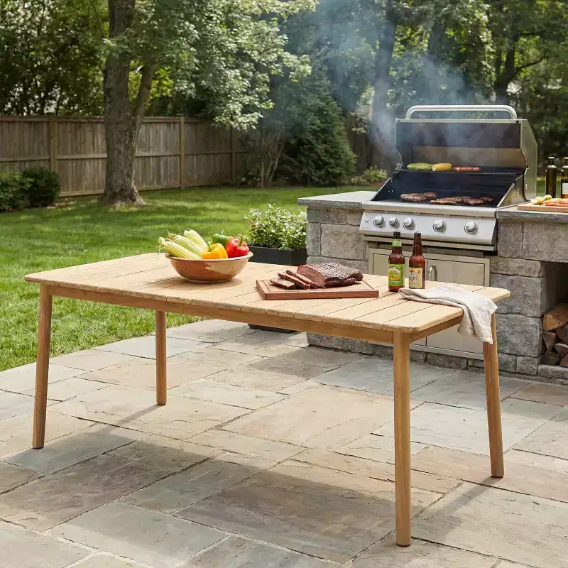 Christopher Knight Home Dori Rustic Outdoor Acacia Wood Rectangular Dining Table