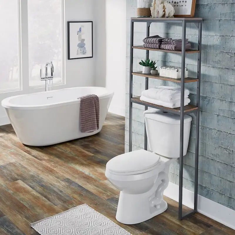 Barnside Gray Over The Commode Stand With Adjustable Shelves By Homestyles - N/A