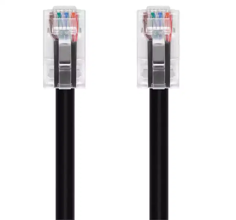 Monoprice Cat6A Patch Cable - 7 Feet - Black | 26AWG, 10G, Bare Copper Conductor, Gold Plated Copper Connector, RJ45, Non-Booted Ethernet Cable