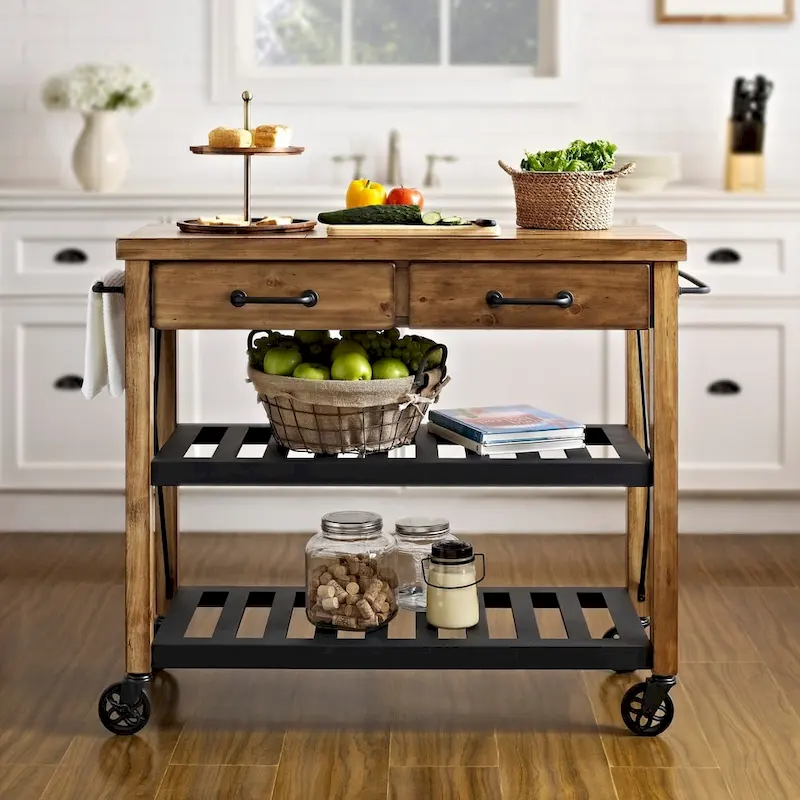 Crosley Roots Kitchen Cart - 42W x 18D x 36.75H