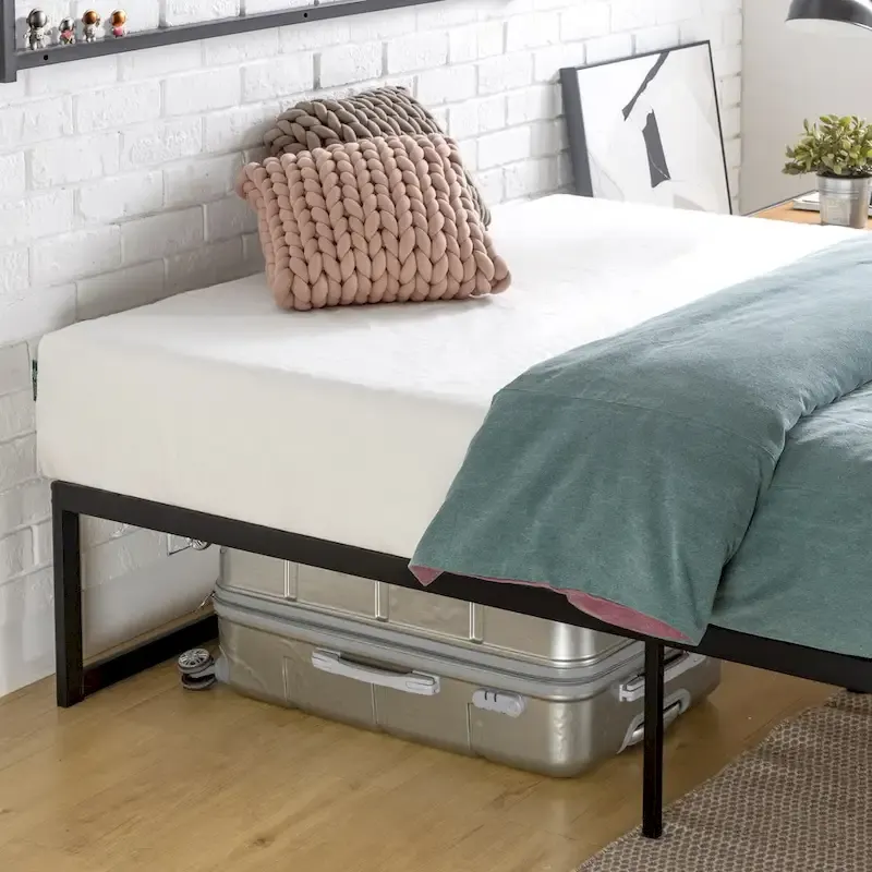 Priage by ZINUS Black Metal Platform Bed Frame