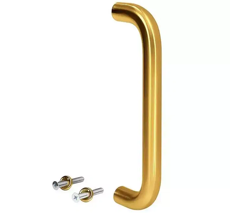 Brixwell 34SPL10BR Solid Pull Handle, 10 Mounting Center To Center, Aluminum Material, Polished Brass Finish