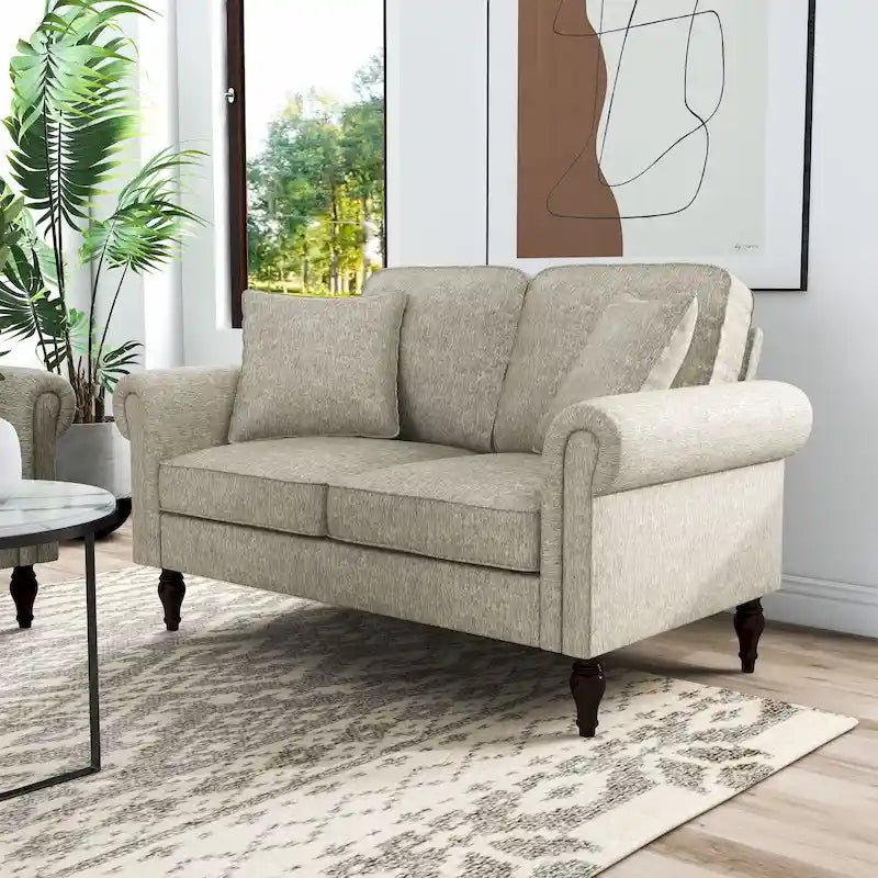 Igny Traditional Chenille Multiple Cushions Loveseat by Furniture of America