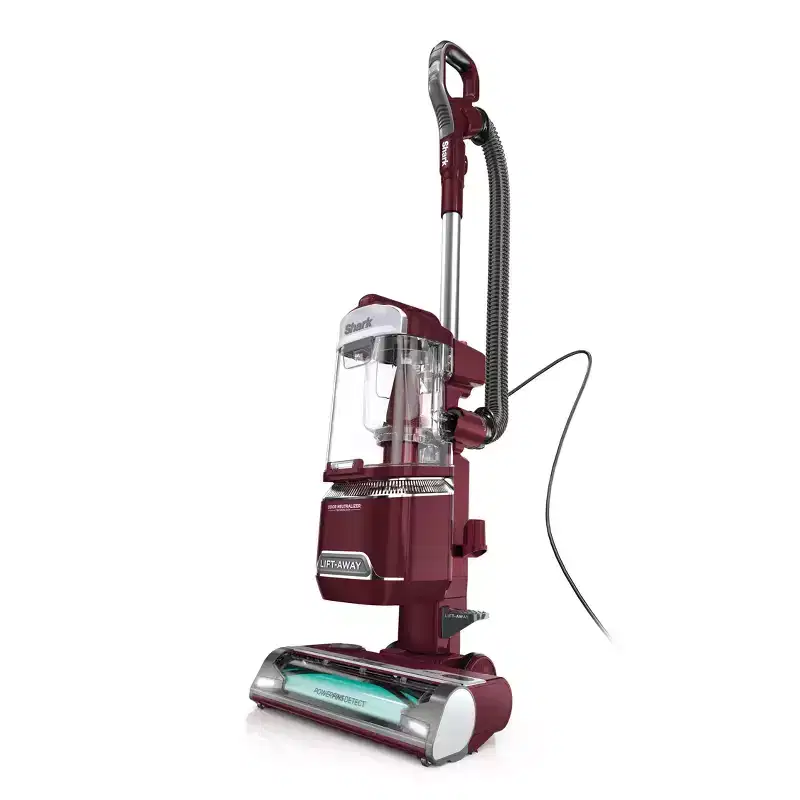 Shark Detect Lift-Away Corded Upright Vacuum with Self-Cleaning Brushroll LA492 11" Cleaning Path Burgundy