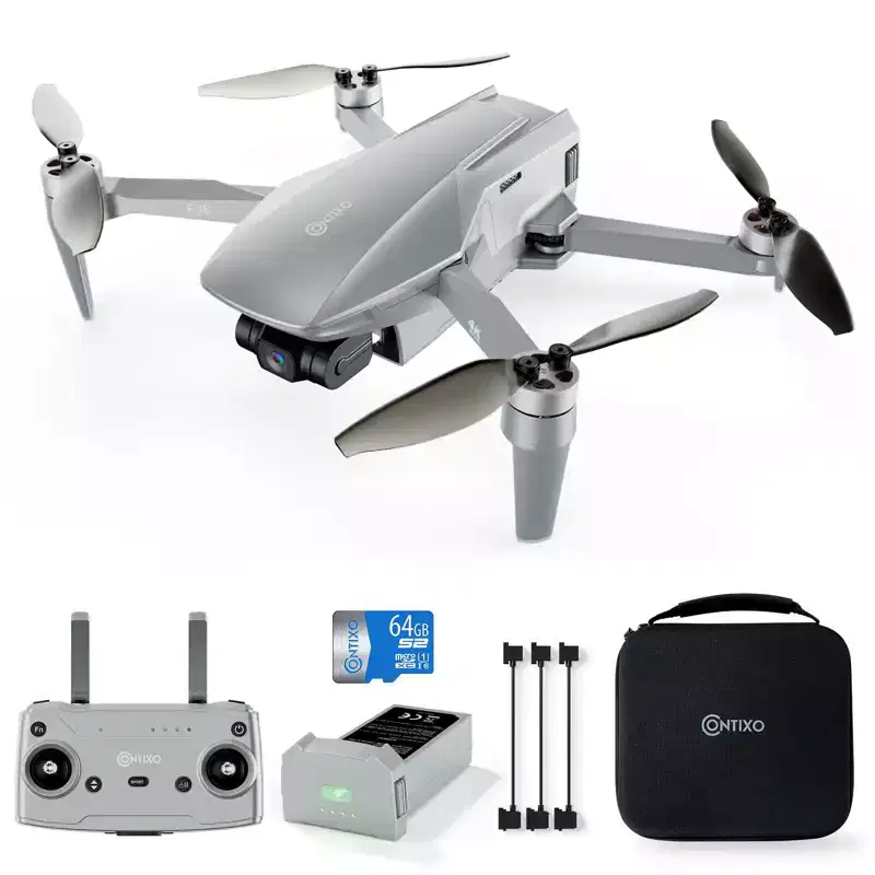 Contixo F36 GPS Drone 4K Camera, 3-Axis Gimbal, 25 Min Flight, 2-Mile Range, Foldable, Brushless, Follow Me, One-Key Return